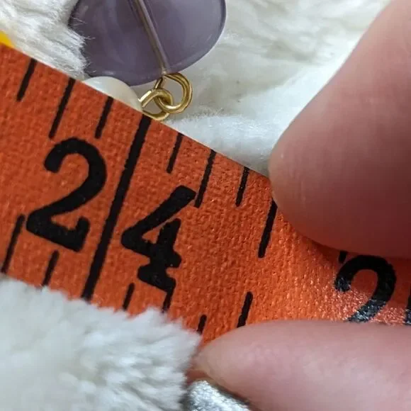 Vintage Natural Stone/Quartz Necklace w/ Faux Pearl Accents - 48" Long - Picture 7 of 8